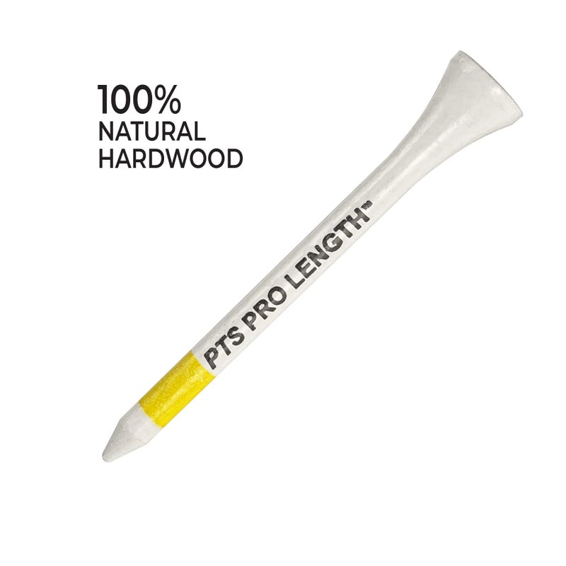 PrideSports PTS Wood Golf Tees | 175 Count, 2-3/4 Inch | #1 Wood Tee on Tour | Best for Drivers & Woods - Image 3